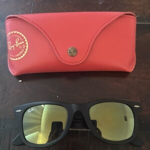 Ray Bans wayfarer reflective  with Case